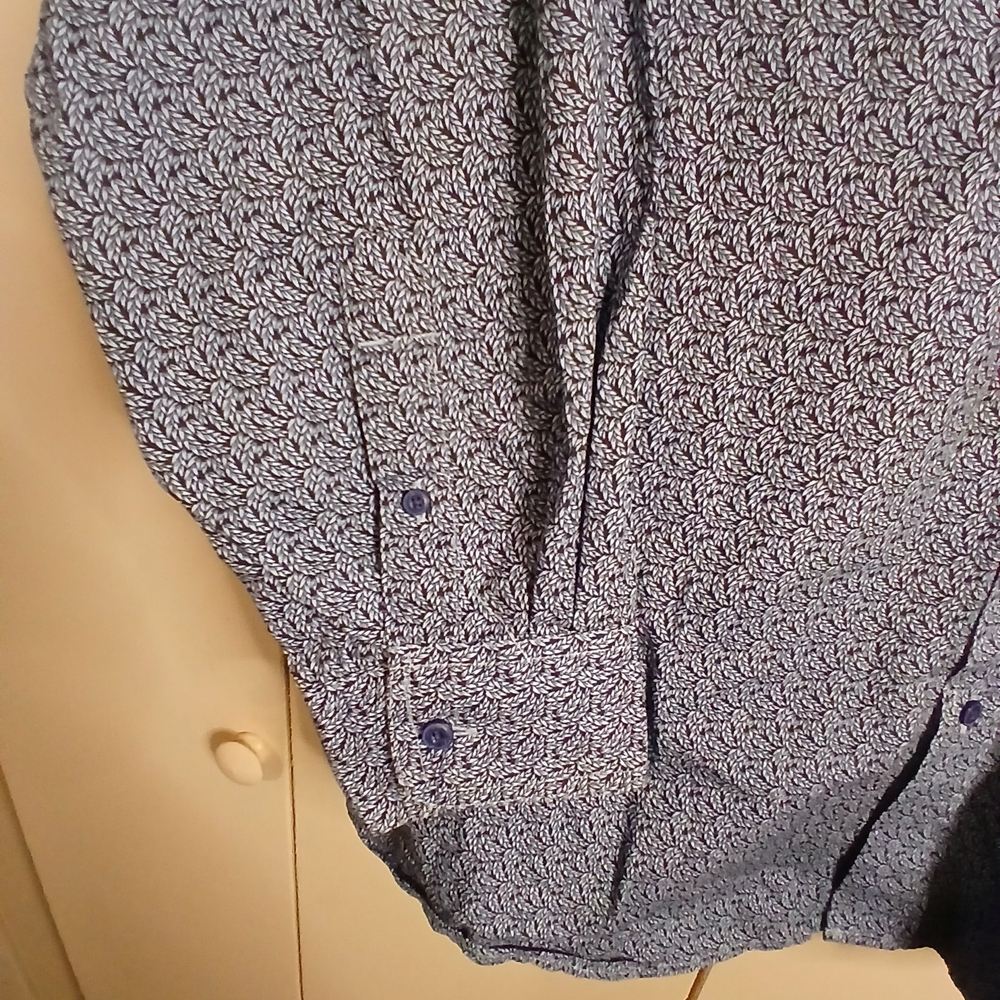 Ariat Blue Patterned Casual Button Down Shirt 2xl… - image 6